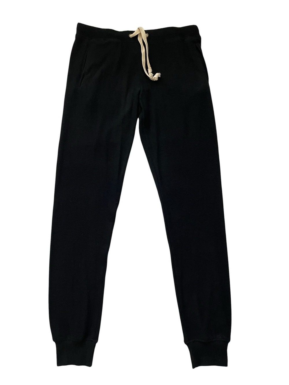 Theo & Spence Ladies Black Joggers Sweatpants with Contrast Drawcord Size S